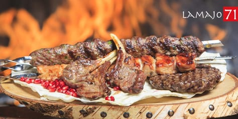 Сочный, ароматный шашлык и другие блюда с мангала от службы доставки «Lamajo71» со скидкой до 50%!