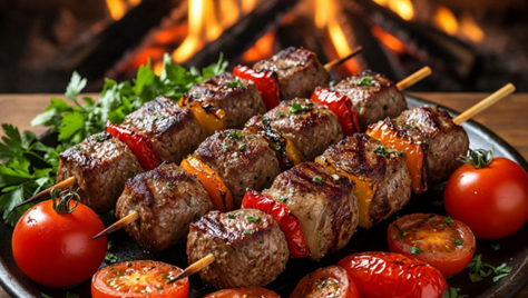 Сочный, ароматный шашлык и другие блюда с мангала со скидкой до 50%!
